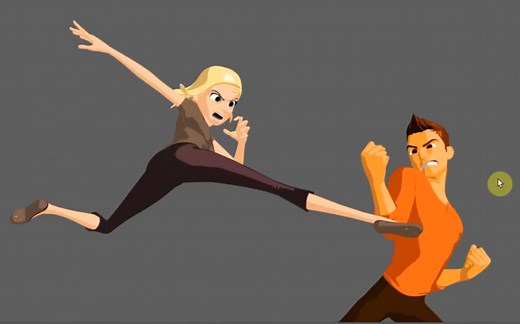 【MAYA教程】人物角色动画基础 动态Pose练习 初级动画教程