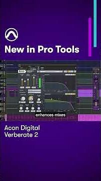 How to use Acon Digital Verberate 2 in Pro Tools
