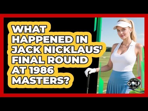 What happened in Jack Nicklaus' final round at 1986 Masters?