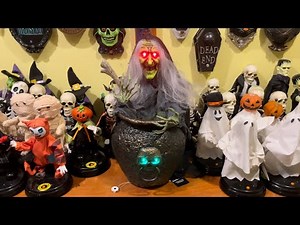 Gemmy 2025 Animated Cauldron Stirring Witch