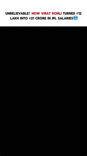 SuccxssRealm | Dark Truths on Instagram: "From ₹12 lakh to a jaw-dropping ₹21 crore, Virat Kohli’s IPL salary journey is nothing short of legendary. When Kohli entered the IPL in 2008 as a young U-19 star, nobody could have predicted the financial empire he would build over the next 17 seasons. His rise isn’t just a story of money—it’s a timeline of consistency, loyalty, and unmatched dominance with Royal Challengers Bengaluru (RCB). Through the years, Kohli’s salary steadily climbed from ₹12 la