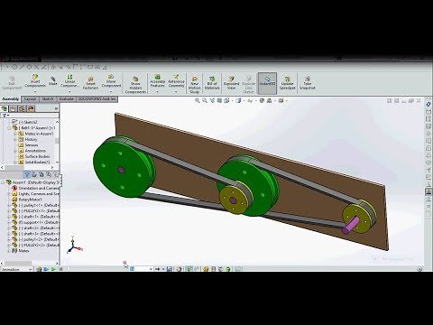 Solidworks Compound belt drive design complete tutorial.