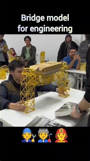 Mini Bridge Load Test👍| Engineering Model Experiment 🚧ll #shorts #ytshorts #trending #engeenering