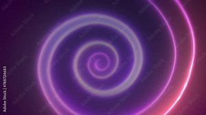 Abstract Light Patterns with Spiral Movement, Bright and Dynamic Visuals