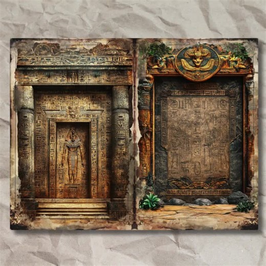 Ancient Egyptian Papyrus Junk Journal Pages: Hieroglyphic Ephemera (digital Download) - Etsy