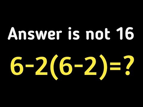 6-2(6-2)=? Only 1% People Get It Right | PEMDAS Explained by Mathematician