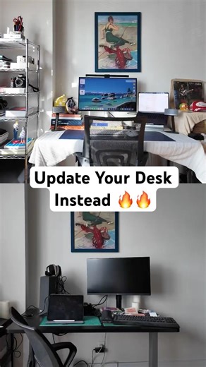 A Desk Upgrade will Invest in Your Future 🔥❤️ #photography #desksetup