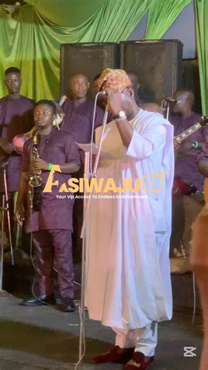 King Wasiu Ayinde Sings for Tiwa and Banji at their Wedding | AsiwajuTv
