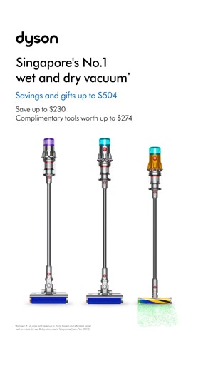 Singapore’s #1 all-in-one wet and dry vacuum. Powerful. Intelligent. Versatile. ✨ | Dyson | Facebook