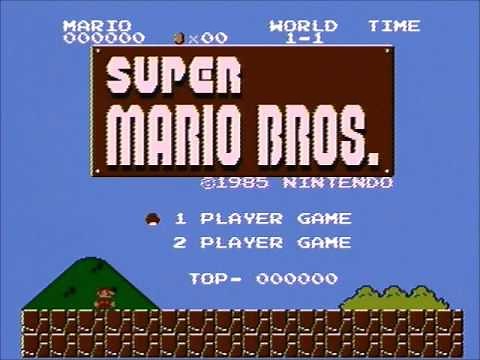 Super Mario Bros. (NES) Title Screen & Demo