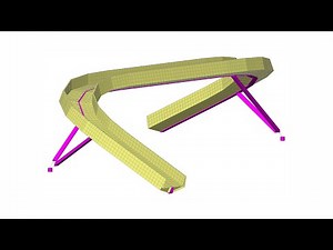 Optimised design of a carbon fibre footbridge