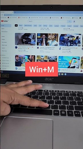 Minimize all Active Windows by using this Keyboard Shortcut in Windows Computer