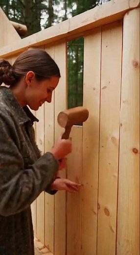 Making a tree house in the forest Simple design, natural materials, peaceful vibes.#treehouse #woode