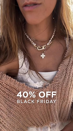 Limited time only: 40% OFF ✨🤍 Shop the Chunky Cross Chain Necklace for a classic & timeless look.✨ | James Michelle Jewelry