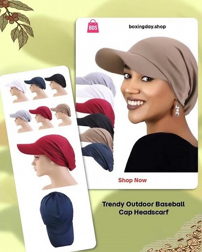 Trendy Outdoor Baseball Cap Headscarf