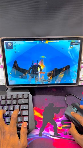 Pc❌mini mobile setup ✅Free Fire Gaming Keyboard|⌨️🖱📱Mix Pro Geek Gamer#freefire #mixpro #geekgamer