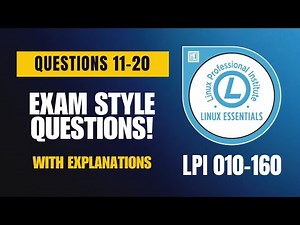 Linux Essentials (010-160) Exam-Style Practice Questions 2026 | Q11–20 (With Explanations)