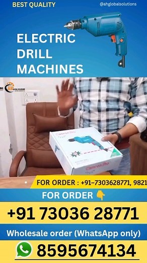 1.6K views · 44 reactions | ELECTRIC DRILL MACHINES . All India Delivery Service Available  (Our Contact Number :+91 73036 28771) . @infoahglobal . #powertools #tools #construction #handtools #toolsofthetrade #dewalt #makita #cordlesstools #electrician #contractor #tool #drill #ingcoindia #meenabazaar #gbroaddelhi #machineshop #screwdriver #ingco #ingcoindia #ingcotools #drill #cordlessdrill #cordlessscrewdriver #electricdrill | AH Global Solutions | Facebook
