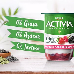 37K views · 213 reactions | Nuestro Activia Triple Zero es tal como lo imaginaste. 0% grasa, 0% azúcar y 0% lactosa. ¿Cuál sabor ya probaste? | Danone Chile | Facebook