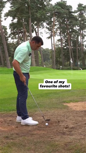Why this technique works ⬇️ Most wedges are designed with the sole cambered towards the toe to create some bounce relief. We can capitalise on this by placing the toe down, standing open, and swinging out-to-in to produce a higher shot from a tight lie . This technique is super versatile. You can use it from firmer links lies, compact mud and even from the rough! . This shot is perfect with the @taylormade_tour hi-toe wedges and the new MG5 (particularly the LB grind) which will give you even mo