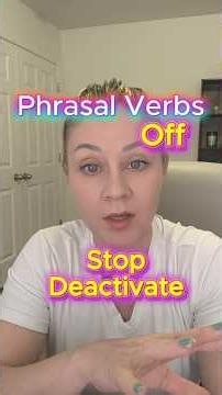 Phrasal Verbs with OFF - Part 1️⃣