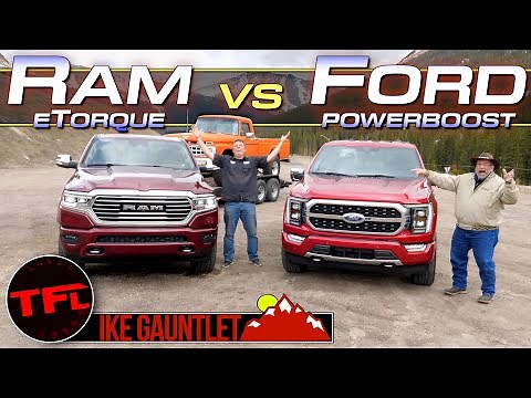 Surprising Ike Gauntlet MPG Winner: Ram 1500 HEMI V8 vs Ford F-150 Hybrid V6 Towing Test Comparison!