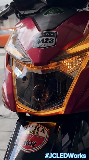 12K views · 113 reactions | VILLAIN Eyeline 1.0 (Golden Yellow) + Ambient Eyeline (Golden Yellow) + T10 LED (Amber) Parklight + EPXSTAR Mini Bi-LED Projector w/ LED (Amber) Demon Eye Setup for BeAT FI v2.. 朗 | JC LED Works | Facebook