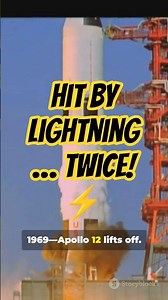Apollo 12: Struck by Lightning ⚡ #historyshorts #history #facts #onthisday