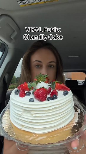 3K views · 2.4K reactions | VIRAL Publix Chantilly Cake 𢡄 @publix #publix #publixcake #chantillycake #berrychantillycake #cake #cakevideo #dessert #dessertreview #mukbang #dessertmukbang #publixfinds #publixdesserts #viralfood #viraldessert #wholefoods | Sarah Margaret Eats | Facebook