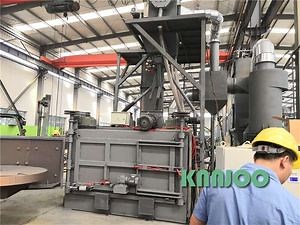 [Hot Item] ISO9001 Horizontal Rotary Table Shot Blasting Machine Workpieces Cleaning