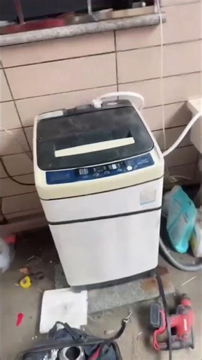 الحل النهائى لتحرك الغسالة من مكانها واهتزاز الغسالة #shorts