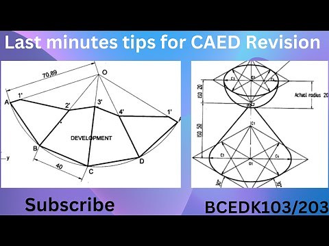 Last minutes tips for CAED Revision | CAED Revision (BCEDK103/203) VTU