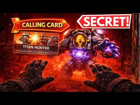 How to Unlock SECRET Titan Hunter Calling Card in ENDGAME! (BO7 Guide)