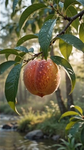 Peach Life Cycle 🍑 | AI Time-Lapse #aitimelapse #viralshorts #natureloopstudio #timelapse