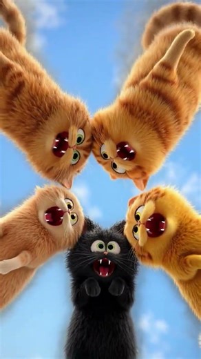 The cat squad knows how to party! 🎉#cartoon #animation #kidsvideo #kids