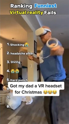 Ranking Funniest Virtual Reality Fails#funnyshorts #funny #memes #youtubeshorts #rankingfails