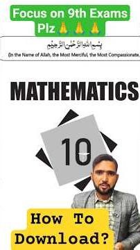 Class 10th Math New Book 2026-2027 PCTB PECTA New Books class 10 2026 Free Download Naimat Maths