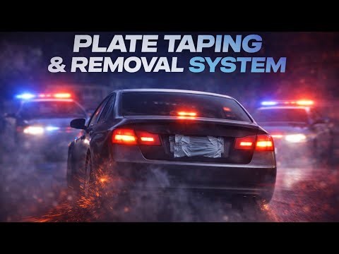 Vehicle Plate Tape / Removal System | FiveM