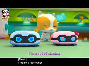 （Baby Bus）:baby and police robot cleaners