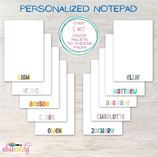 Personalized Notepad: Custom Notepad Gift - Etsy