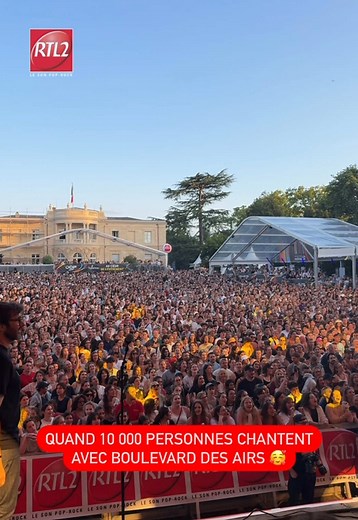 Boulevard des airs en direct au RTL2 Pop Rock Live