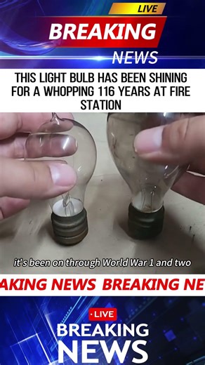THIS LIGHT BULB HAS BEEN SHINING FOR A WHOPPING 116 YEARS AT FIRE STATION#news #breakingnews