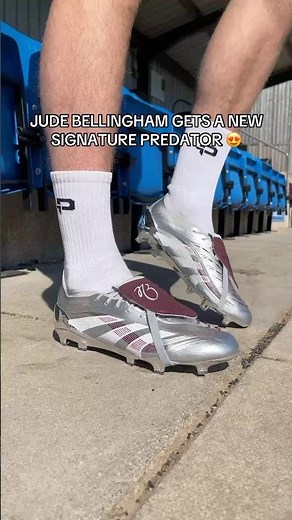 JUDE BELLINGHAM GETS A SIGNATURE PREDATOR 🤩 Lacing up that all-new chrome Predator FT 👀