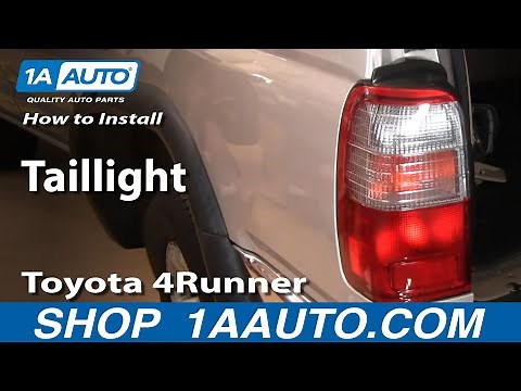 How to Replace Tail Light 96-00 Toyota 4Runner