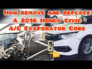 2016 - 2021 Honda Civic A/C Evaporator Core Replacement #hondacivic #dashboard #radio #evaporator