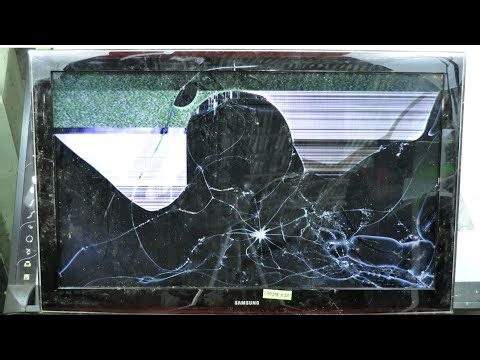 50" samsung led tv destruction