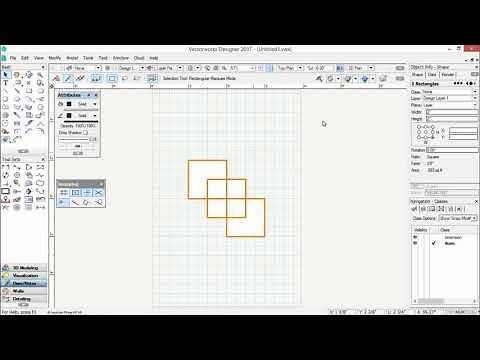 2017 Vectorworks Fundamentals - Selecting And Deselecting