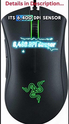 Razer DeathAdder Essential Gaming Mouse Precision 6400 DPI, Durable Design & Optical Accuracy