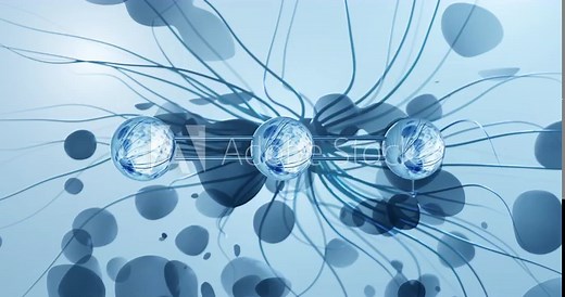 Titanium dioxide rotating molecular 3d structure ball-and-stick model, looped video e171