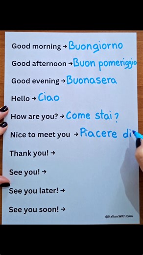 Learn Italian Phrases for Beginners! 🇮🇹🇮🇹🇮🇹🇮🇹 Learn these Everyday phrase and add them to your list! 🇮🇹🇮🇹📖📖 ♤Don't forget to follow for more Italian lessons ✅️ 🇮🇹 📖 ♡Like,save and share this video with your family and friends!❤️ #italianwithteacherema #fbreelsfypシ゚viralfbreelsfypシ゚viral #viralreelschallenge #viralpost2025 #italianreel #reelitaliano #italiantips #viralreel #imparaitaliano #italianwithema #italianvocabulary #ReelsThatTeach #italianlessonswithema #fbreelsfyp #viral